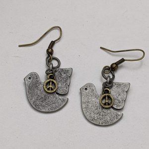 Boho Peace Dove Earrings